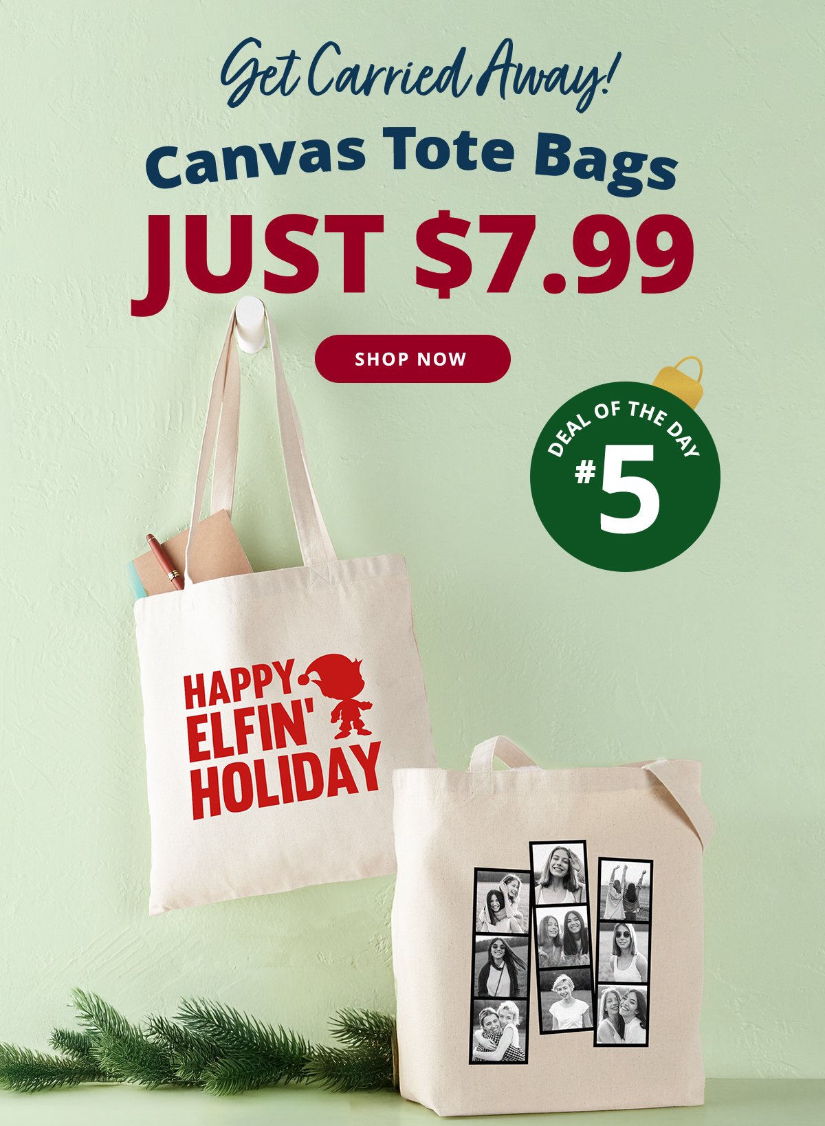 Canvas Tote Bags Just $7.99